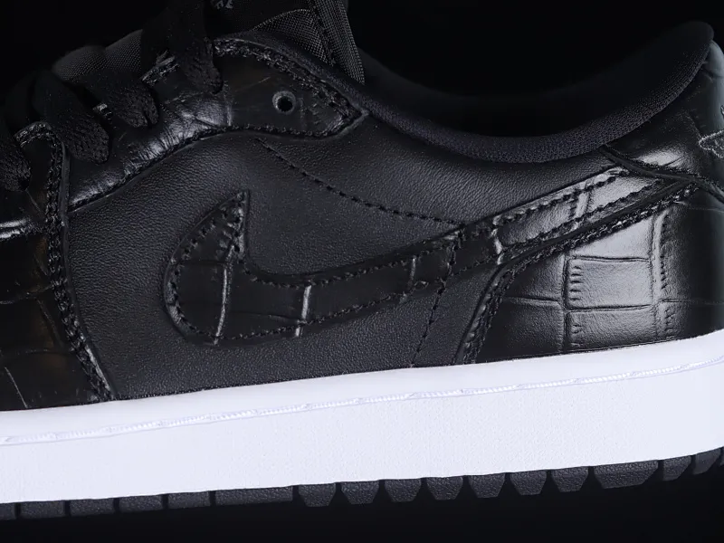 All categories Air Jordan Jordan series basketball shoes Air Jordan 1 Low G version pure original Air Jordan 1 Low Golf "Black Snake Pattern" AJ1 Joe 1 new golf version black snake pattern DD9315-003